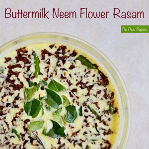 Bottermilk Neem Flower Rasam