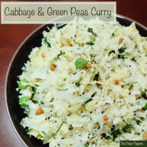 Cabbage & Green Peas Curry