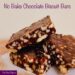 No bake chocolate biscuit bars