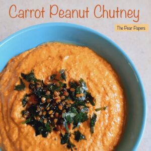 Carrot Peanut Chutney